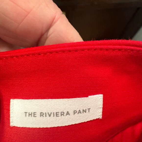 Loft Womens The Riviera Crop Pant Red Size 0P - Picture 6 of 7